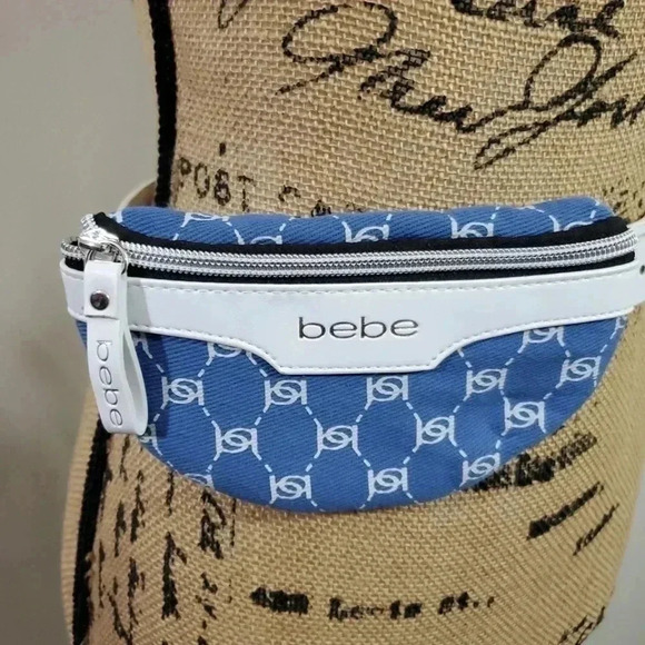 Nwt!:bebe Denim mini belt bag - Picture 8 of 9